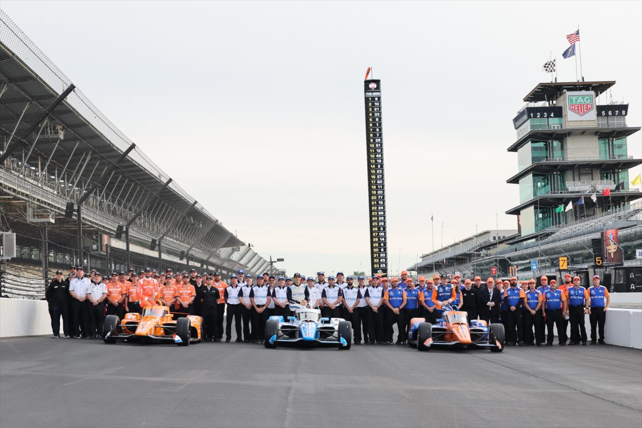 Rinus VeeKay, Alex Palou and Scott Dixon - Indianapolis 500 Front Row - By: Chris Owens -- Photo by: Chris Owens